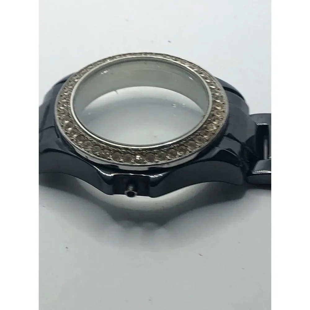 Michael Kors Watch Parts Blue Ceramic Crystal Case 38mm Band 20mm PJ38
